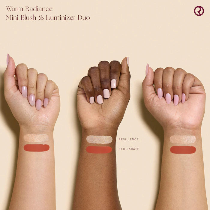 Mini Warm Radiance Blush & Luminizer Duo Makeup Gift Set
